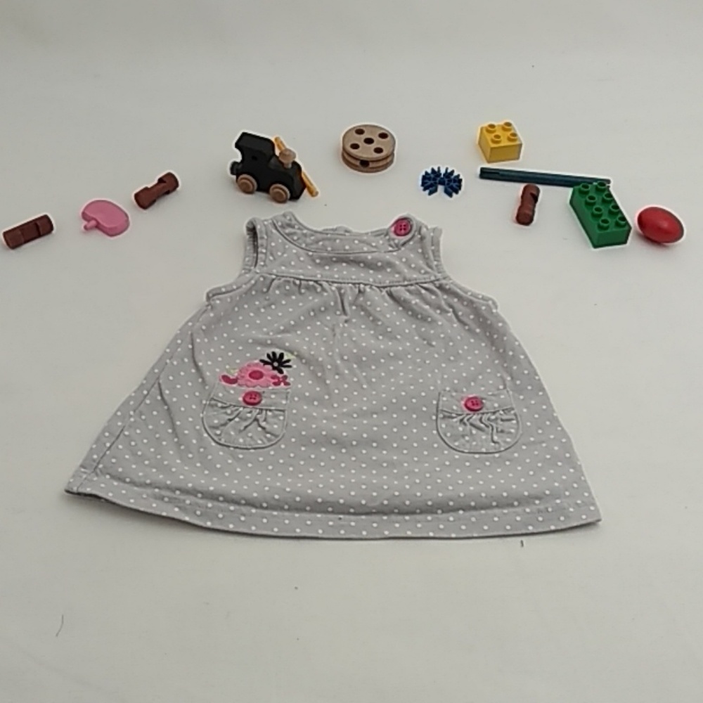 Carter's Gray Polka dot Dress
